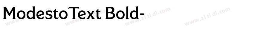 ModestoText Bold字体转换